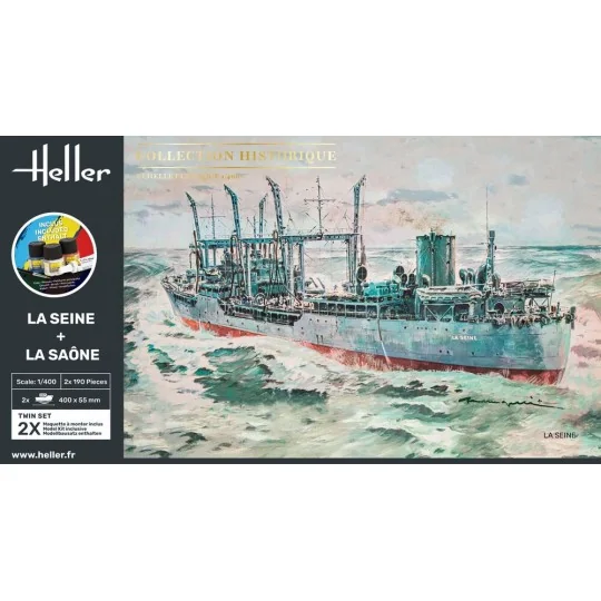 STARTER KIT Twin Set La Seine + La Saone, 1/400 - Heller 55050