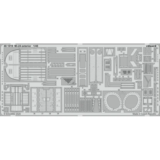 Mi-24 exterior for Zvezda, 1/48 - Eduard Accessories 481019