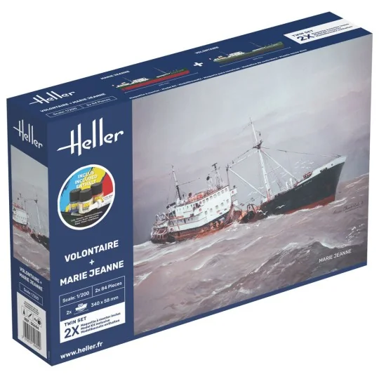 STARTER KIT Twin Set Volontaire + Marie Jeanne, 1/200 - Heller 55604