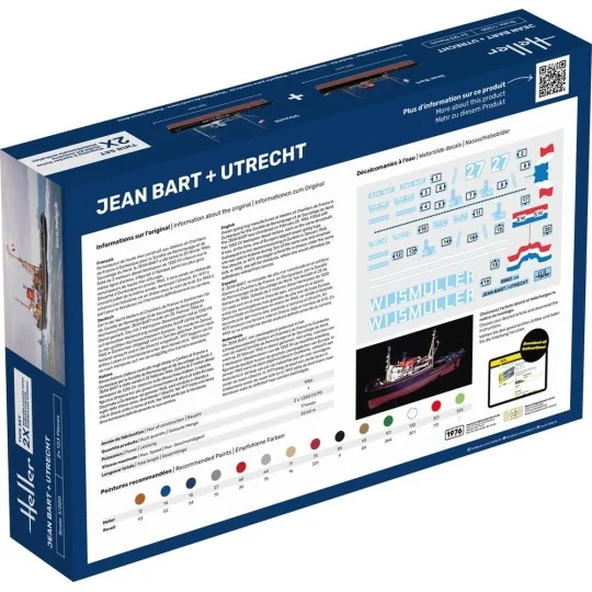 STARTER KIT Twin Set Jean Bart + Utrecht, 1/200 - Heller 55602