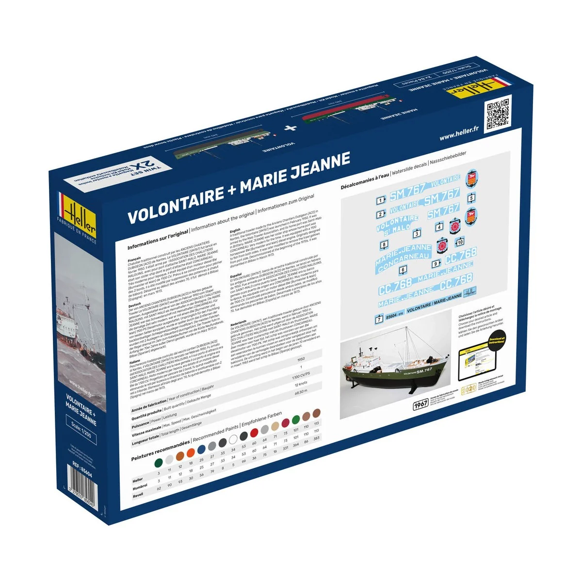 STARTER KIT Twin Set Volontaire + Marie Jeanne, 1/200 - Heller 55604