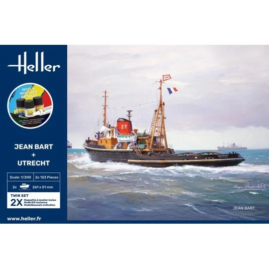 STARTER KIT Twin Set Jean Bart + Utrecht, 1/200 - Heller 55602
