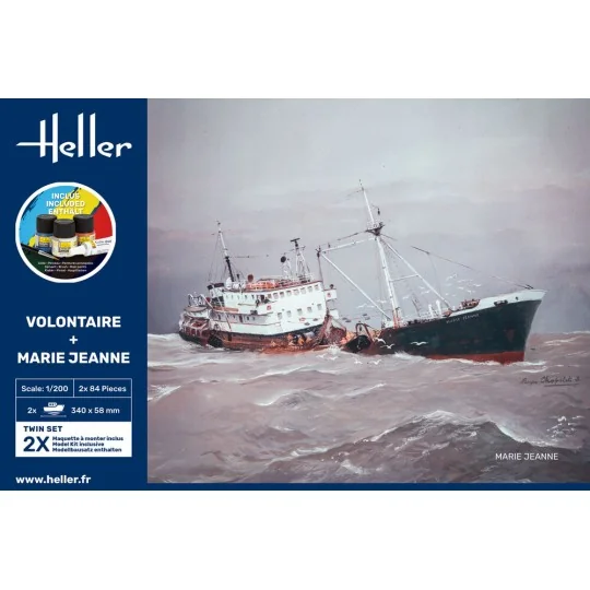 STARTER KIT Twin Set Volontaire + Marie Jeanne, 1/200 - Heller 55604