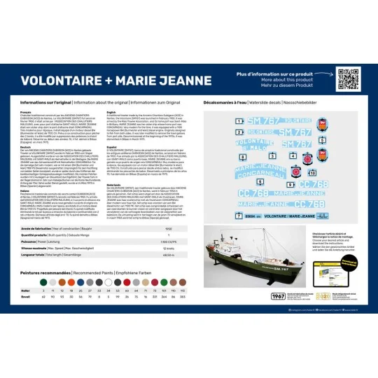 STARTER KIT Twin Set Volontaire + Marie Jeanne, 1/200 - Heller 55604