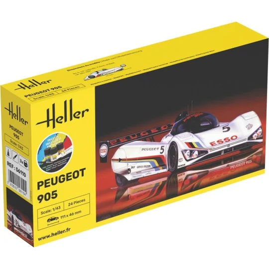 STARTER KIT Peugeot 905, 1/43 - Heller 56110