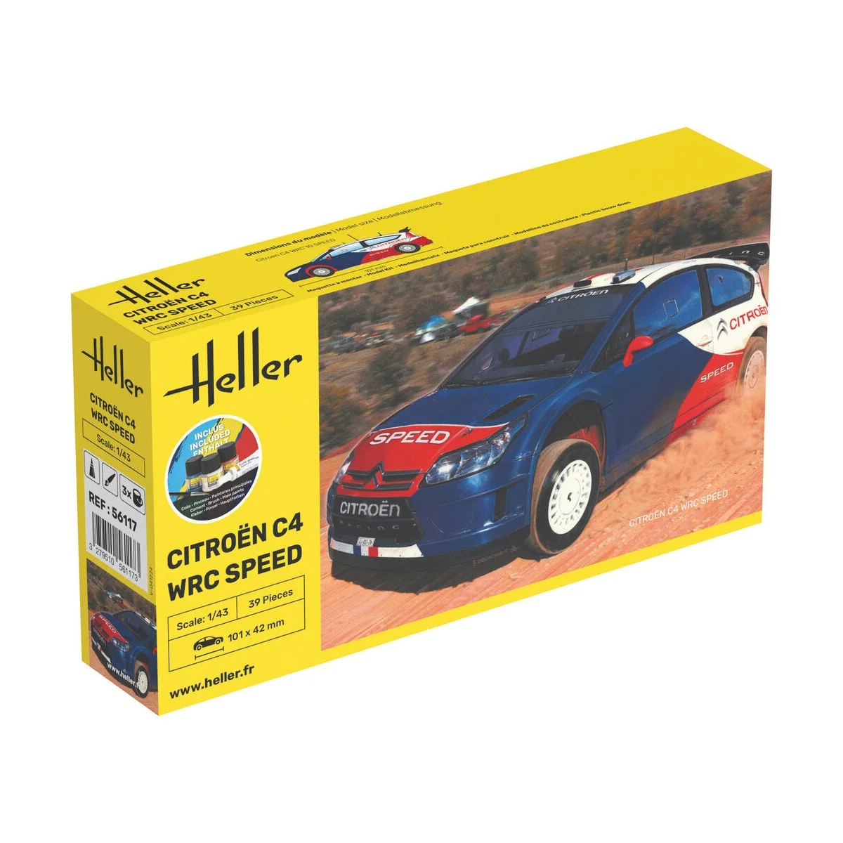 STARTER KIT Citroën C4 WRC Speed, 1/43 - Heller 56117