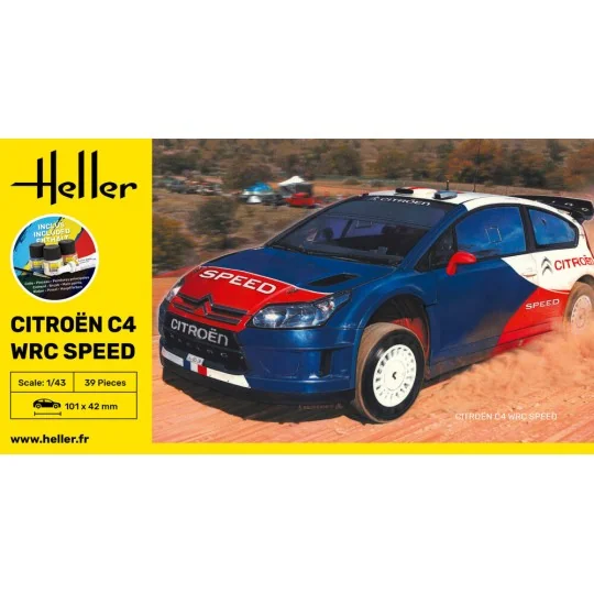 STARTER KIT Citroën C4 WRC Speed, 1/43 - Heller 56117