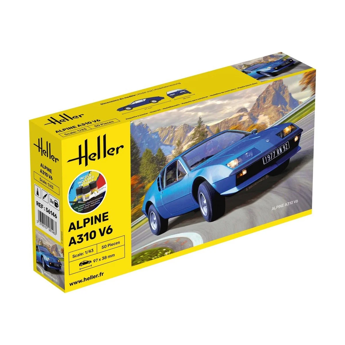 STARTER KIT Alpine A310, 1/43 - Heller 56146