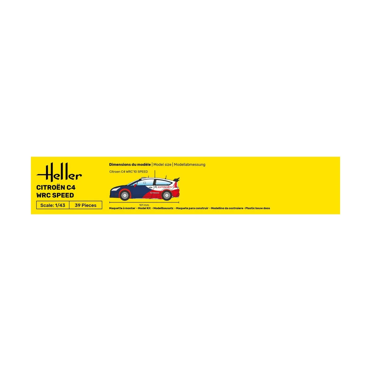 STARTER KIT Citroën C4 WRC Speed, 1/43 - Heller 56117