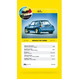 STARTER KIT Renault R5 Turbo, 1/43 - Heller 56150 2