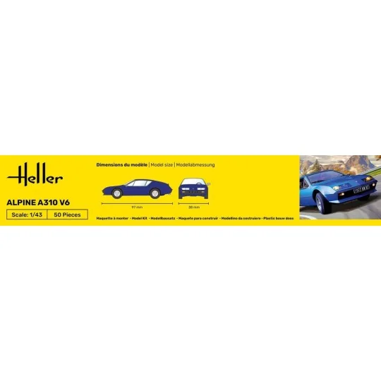 STARTER KIT Alpine A310, 1/43 - Heller 56146