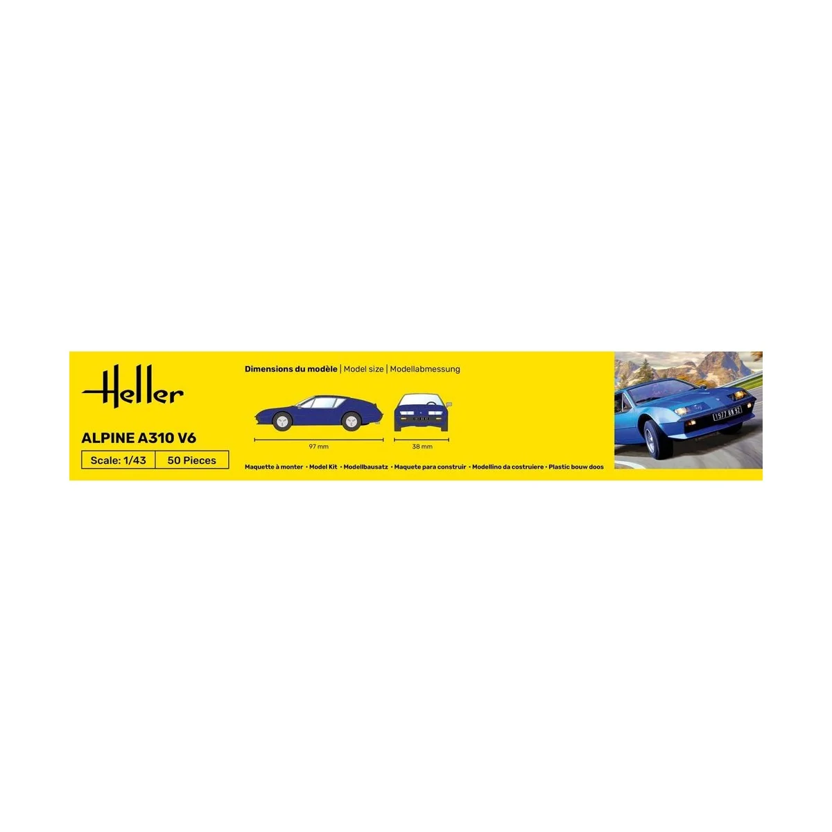 STARTER KIT Alpine A310, 1/43 - Heller 56146