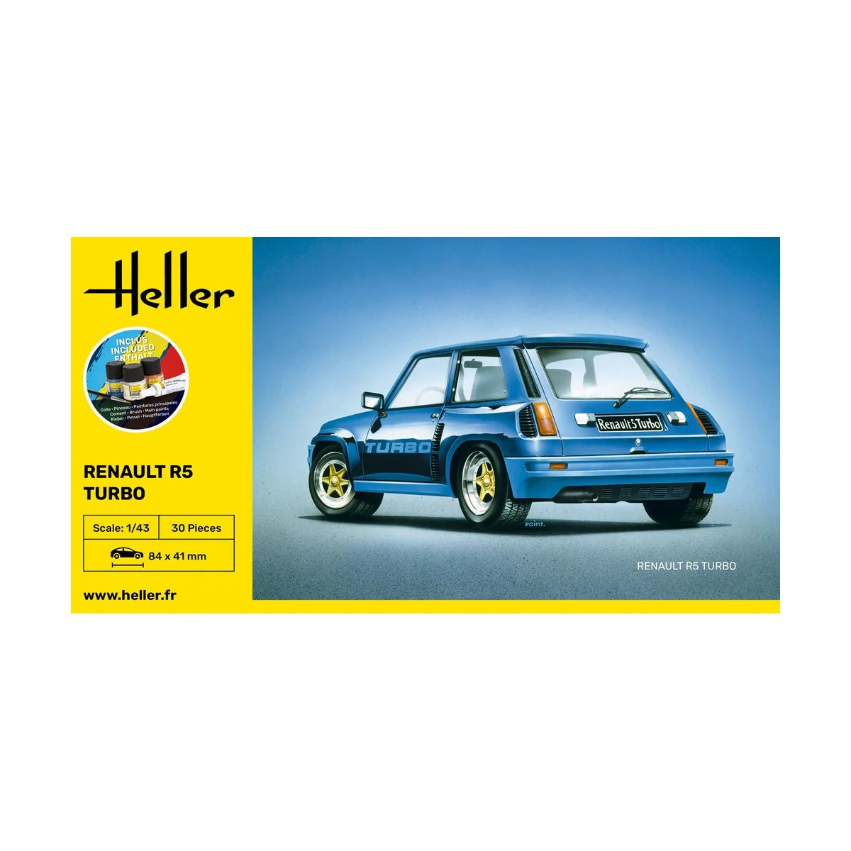 STARTER KIT Renault R5 Turbo, 1/43 - Heller 56150