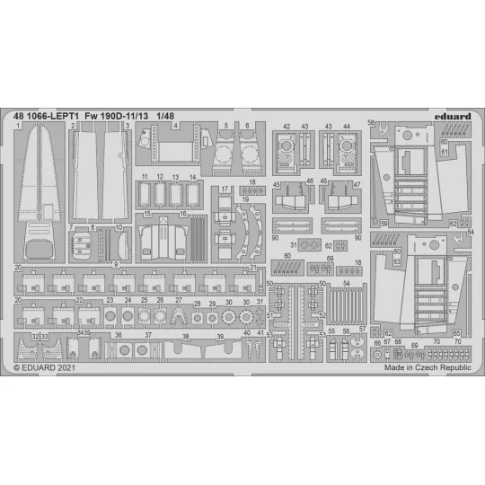 Fw 190D-11/13 1/48 for EDUARD, 1/48 - Eduard Accessories 481066 Fw 190D-11/13 1/48 for EDUARD, 1/48 - Eduard Accessories 481066