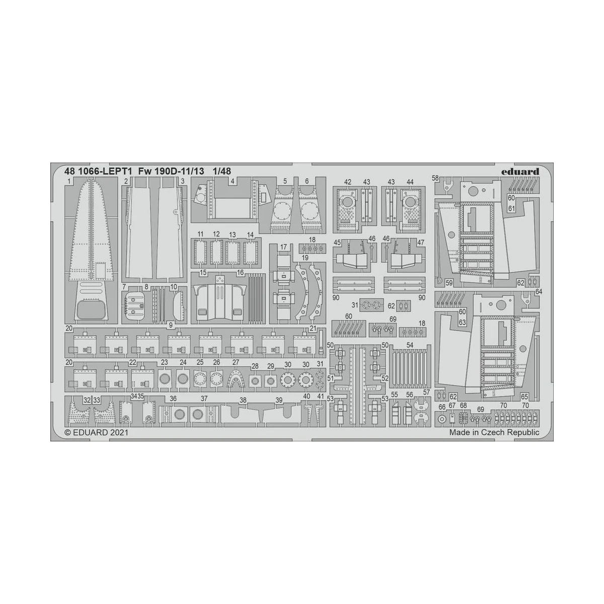 Fw 190D-11/13 1/48 for EDUARD, 1/48 - Eduard Accessories 481066 Fw 190D-11/13 1/48 for EDUARD, 1/48 - Eduard Accessories 481066