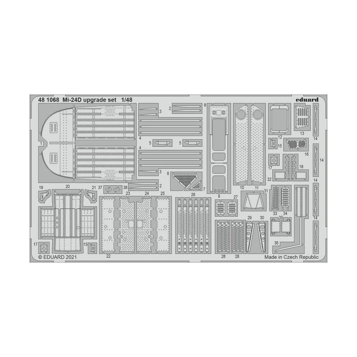 Mi-24D upgrade set for EDUARD, 1/48 - Eduard Accessories 481068