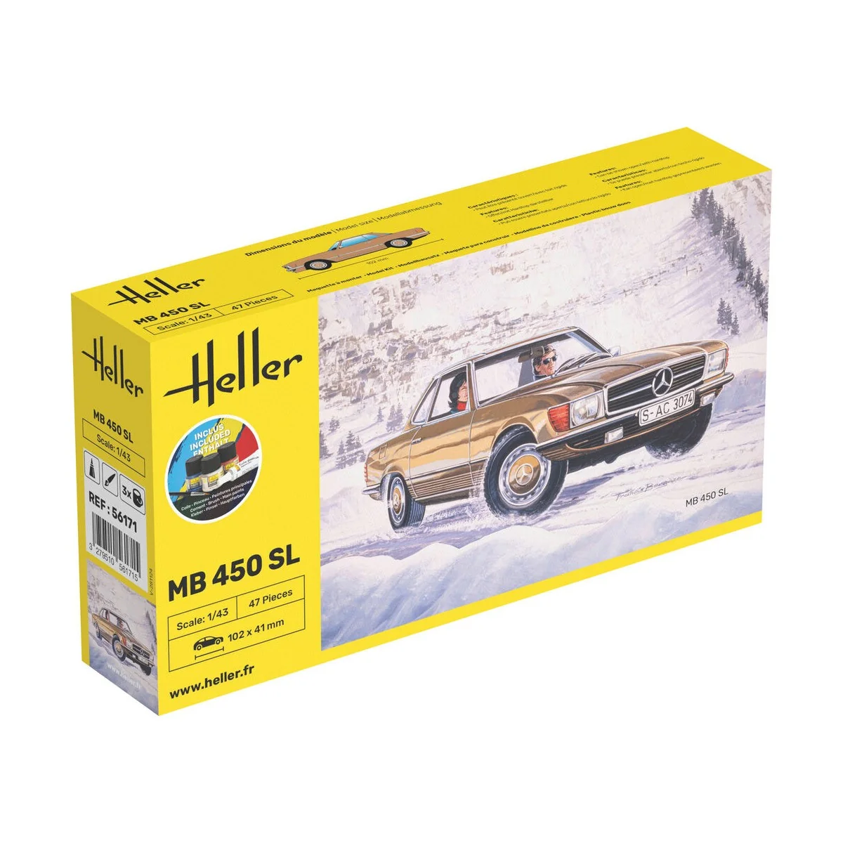 STARTER KIT MB 450 SL, 1/43 - Heller 56171