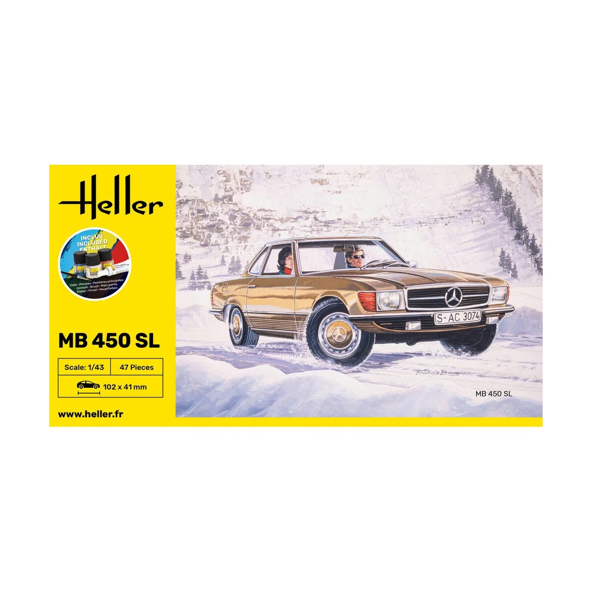 STARTER KIT MB 450 SL, 1/43 - Heller 56171