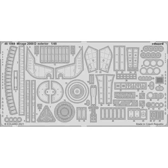 Mirage 2000D exterior for KINETIC - Eduard Accessories 481069