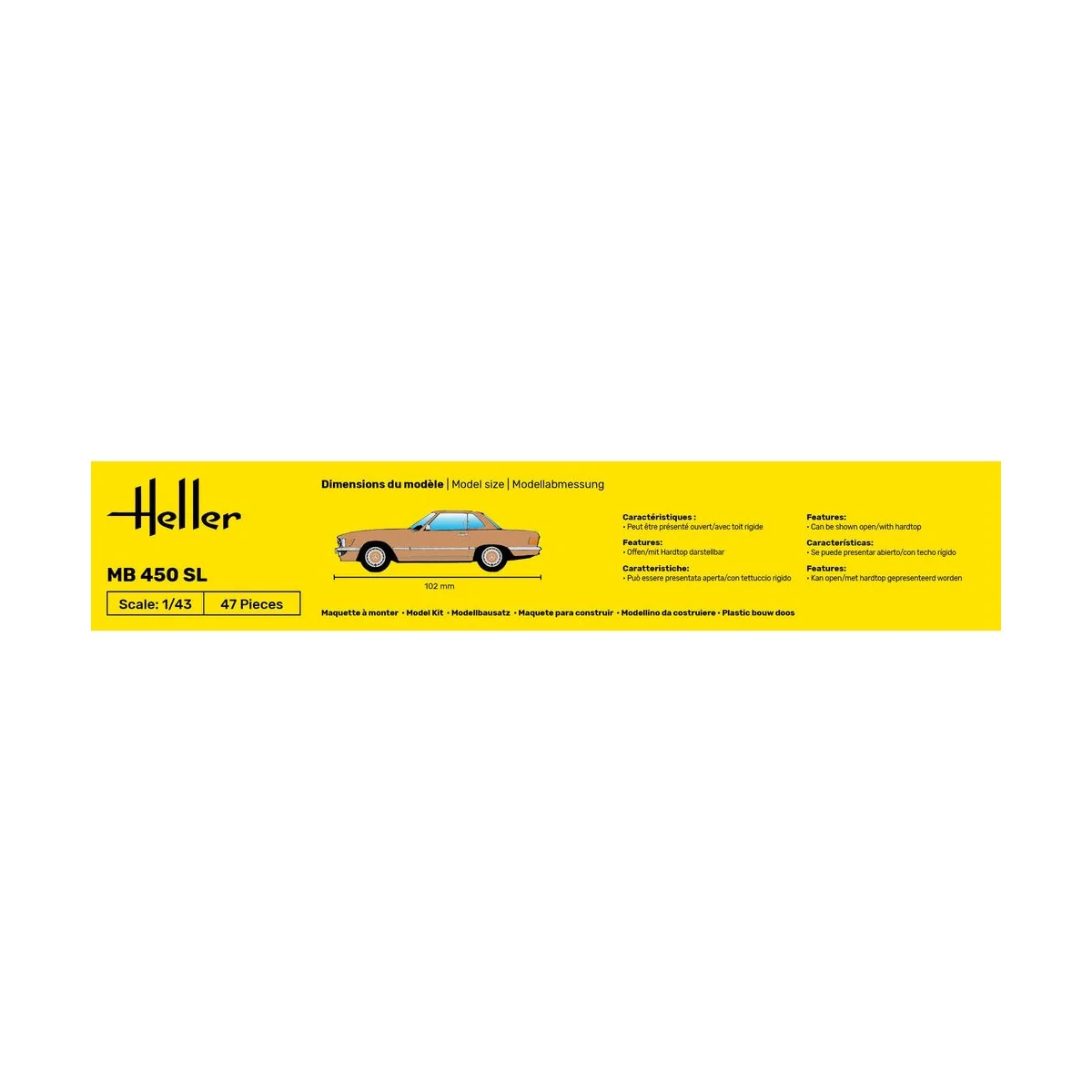 STARTER KIT MB 450 SL, 1/43 - Heller 56171