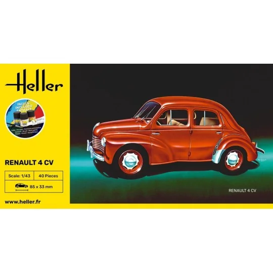 STARTER KIT Renault 4 CV, 1/43 - Heller 56174
