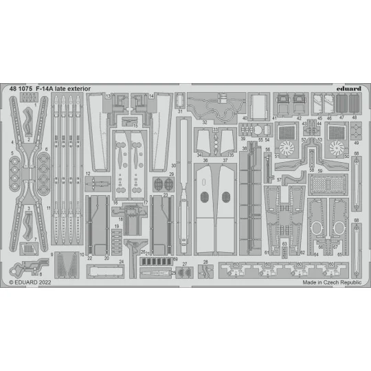 F-14A late exterior for TAMIYA - Eduard Accessories 481075