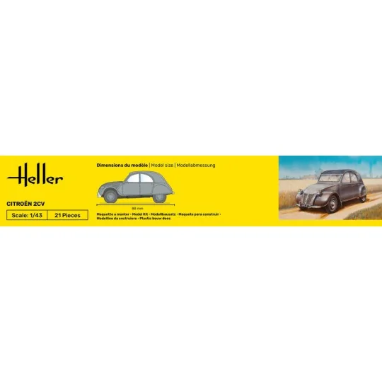 STARTER KIT Citroen 2 CV, 1/43 - Heller 56175