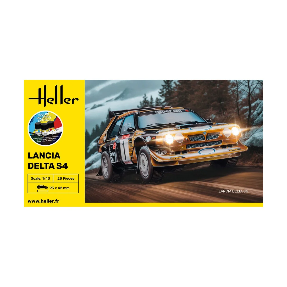 STARTER KIT Lancia Delta S4, 1/43 - Heller 56177