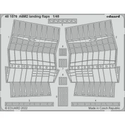 A6M2 landing flaps for EDUARD, 1/48 - Eduard Accessories 481076