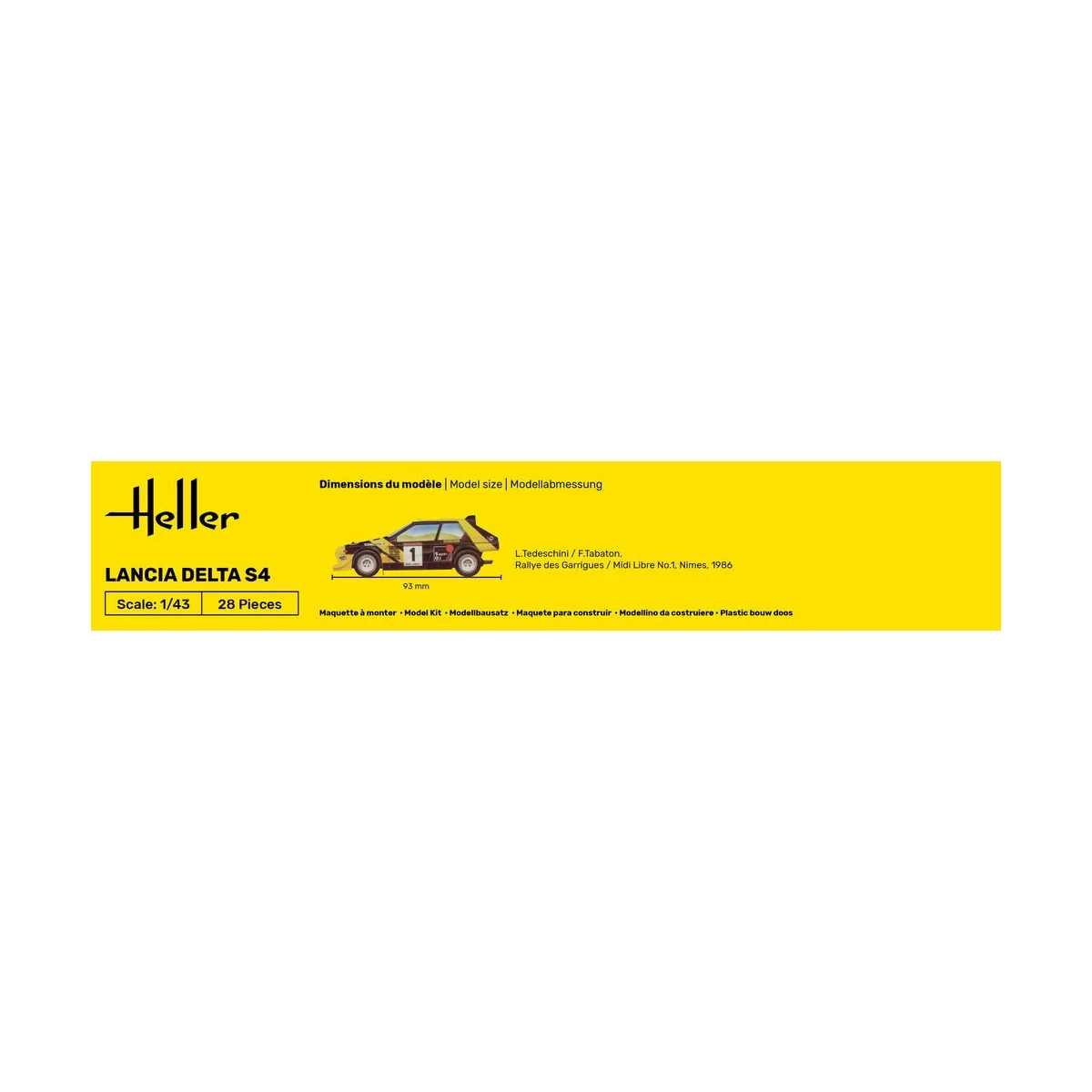 STARTER KIT Lancia Delta S4, 1/43 - Heller 56177