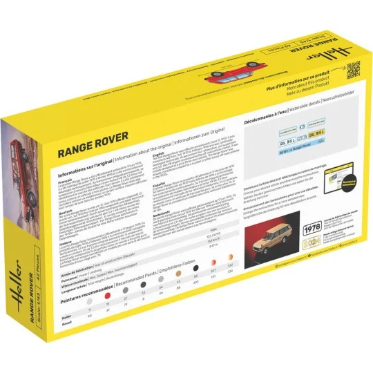 STARTER KIT Range Rover, 1/43 - Heller 56181