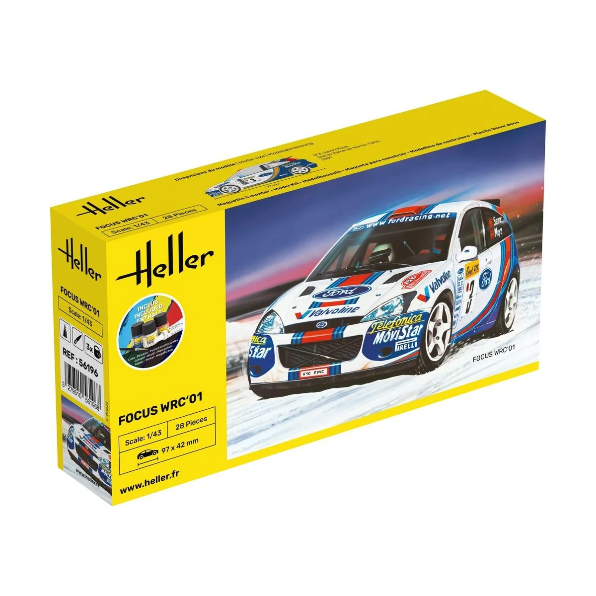 STARTER KIT Focus WRC'01, 1/43 - Heller 56196