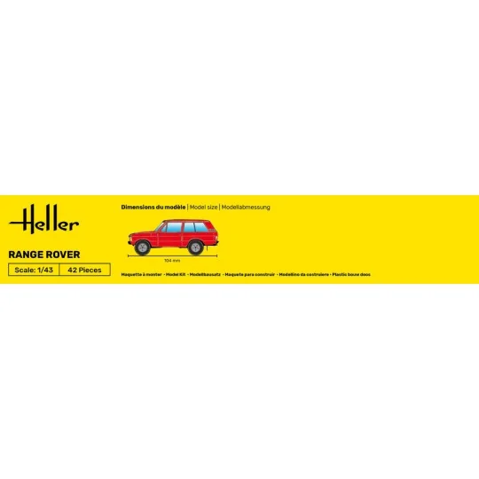 STARTER KIT Range Rover, 1/43 - Heller 56181