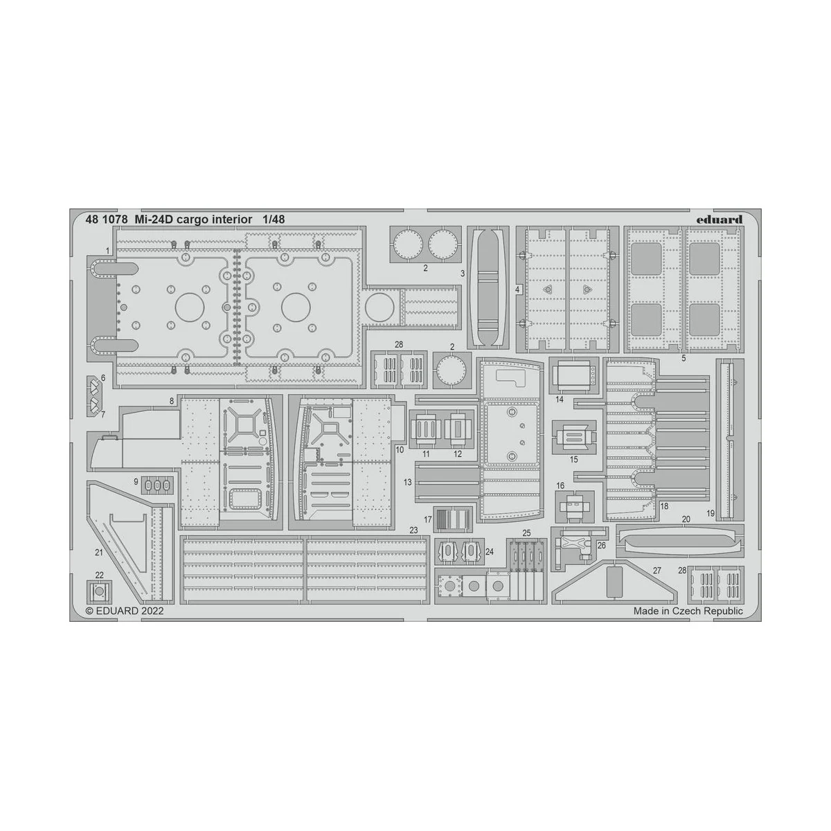 Mi-24D cargo interior for TRUMPETER - Eduard Accessories 481078