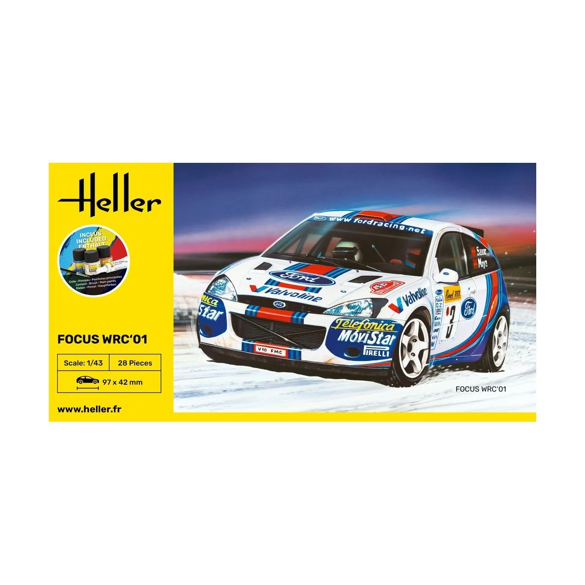 STARTER KIT Focus WRC'01, 1/43 - Heller 56196