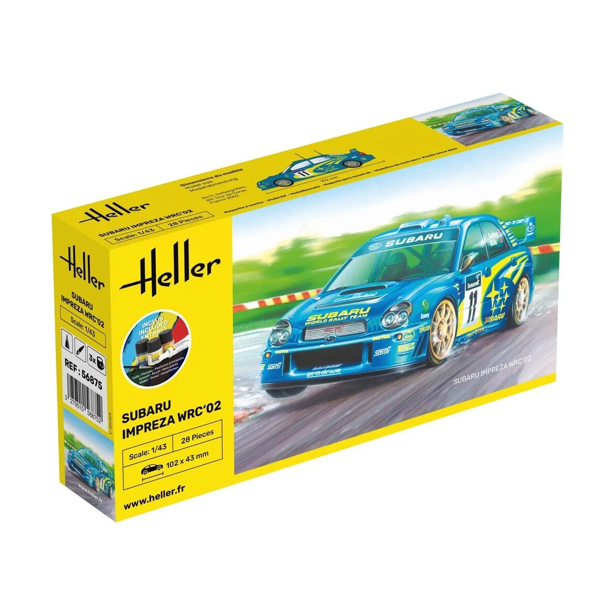 STARTER KIT Impreza WRC'02, 1/43 - Heller 56199