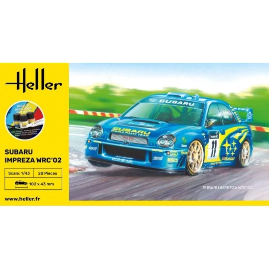 STARTER KIT Impreza WRC'02, 1/43 - Heller 56199