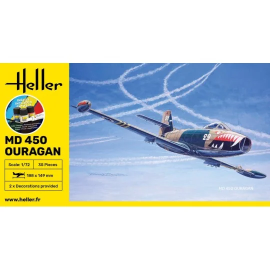 STARTER KIT MD 450 Ouragan, 1/72 - Heller 56201