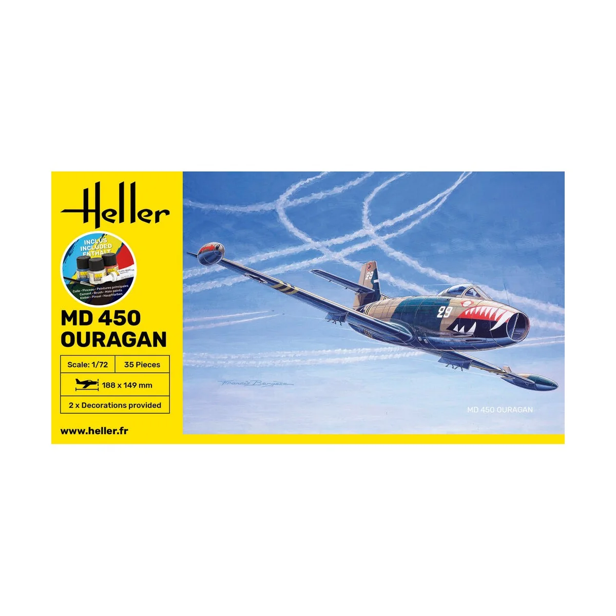 STARTER KIT MD 450 Ouragan, 1/72 - Heller 56201