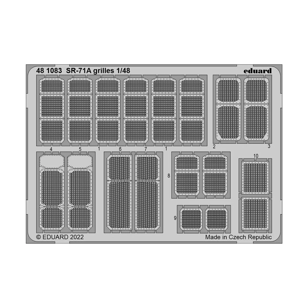SR-71A grilles for REVELL, 1/48 - Eduard Accessories 481083 SR-71A grilles for REVELL, 1/48 - Eduard Accessories 481083