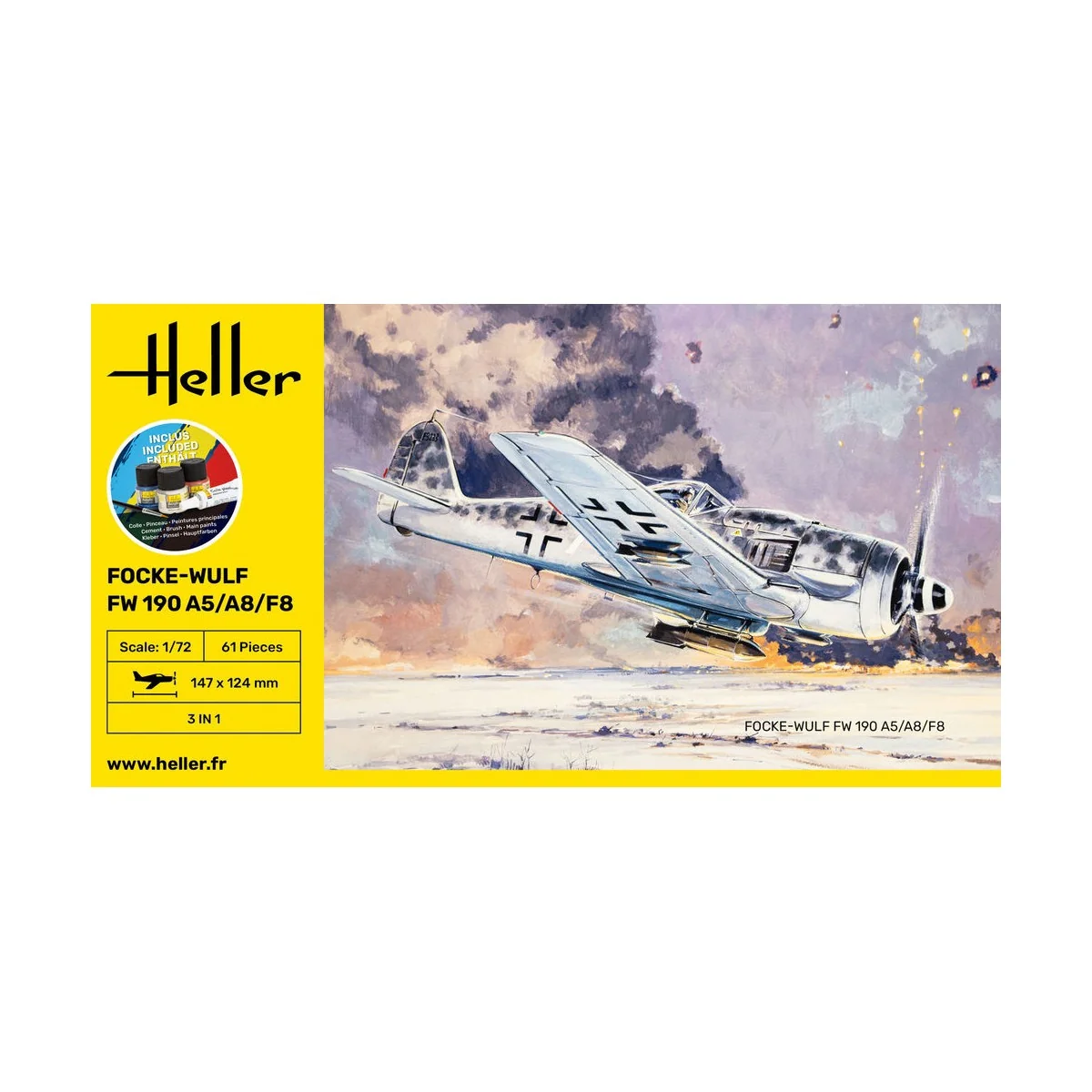 STARTER KIT FW 190 A5/A8/F8, 1/72 - Heller 56235
