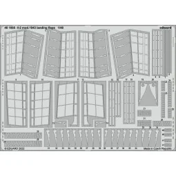 Il-2 mod. 1943 landing flaps, 1/48 - Eduard Accessories 481085