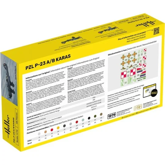STARTER KIT PZL 23 Karas, 1/72 - Heller 56247
