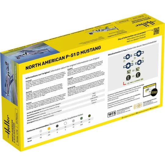 STARTER KIT P-51 Mustang, 1/72 - Heller 56268