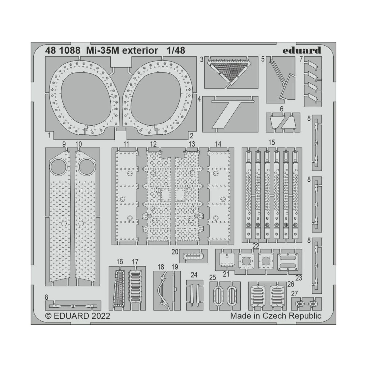 Mi-35M exterior for ZVEZDA, 1/48 - Eduard Accessories 481088