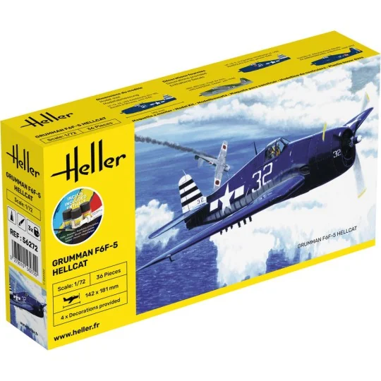 STARTER KIT F6F Hellcat, 1/72 - Heller 56272