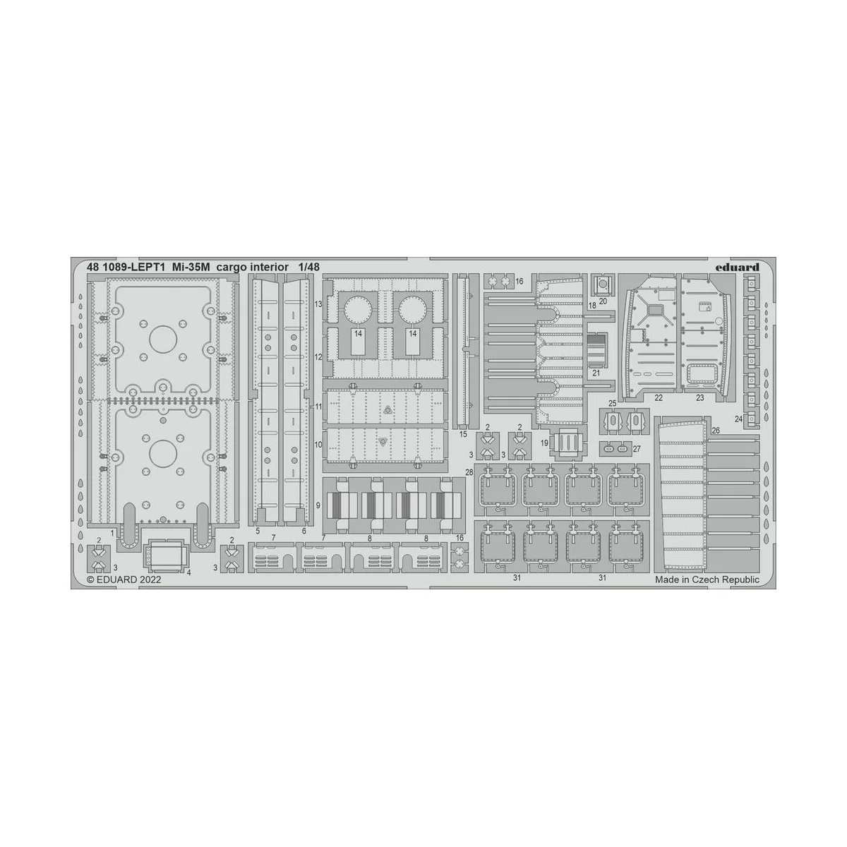 Mi-35M cargo interior for ZVEZDA, 1/48 - Eduard Accessories 481089