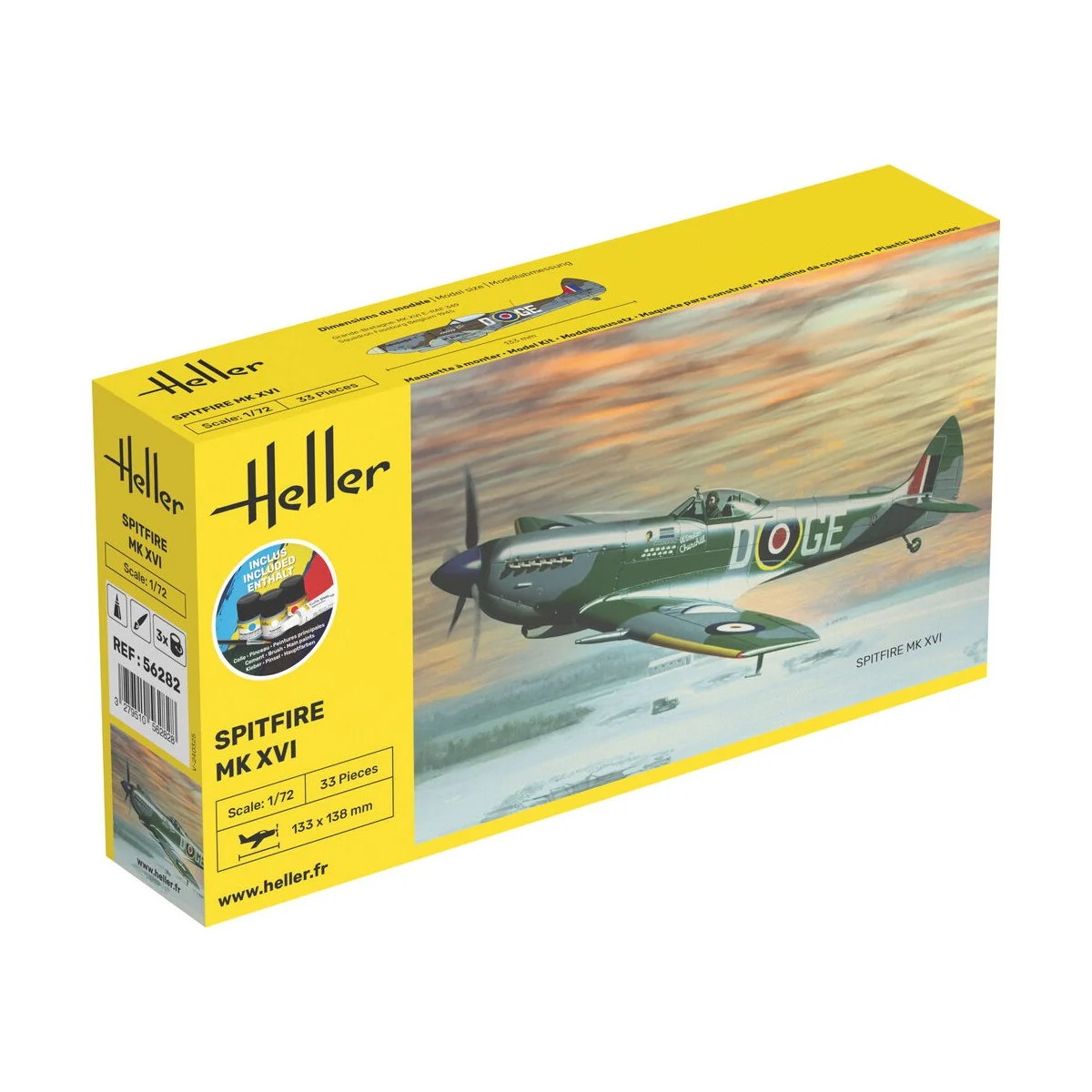 STARTER KIT Spitfire, 1/72 - Heller 56282