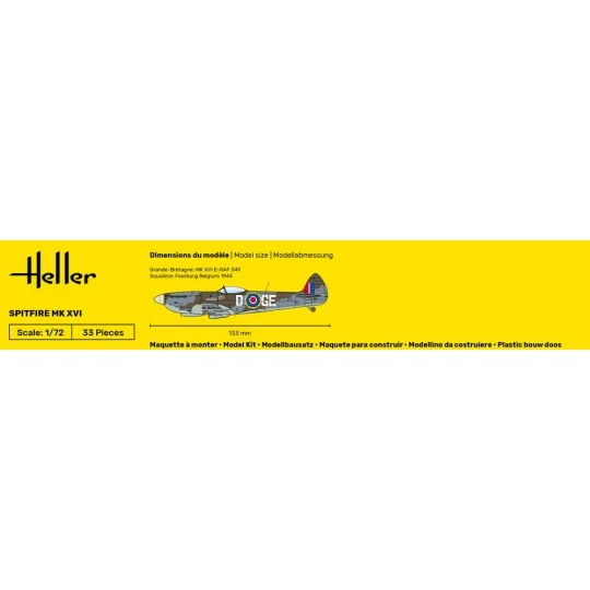 STARTER KIT Spitfire, 1/72 - Heller 56282