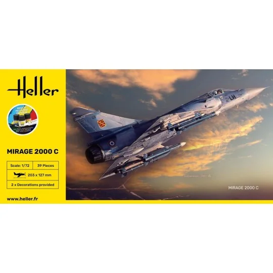 STARTER KIT Mirage 2000 C, 1/72 - Heller 56303